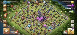 خرید اکانت کلش اف کلنز تانهال 16 لول 217 کد 13352