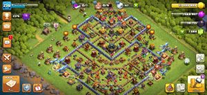 خرید اکانت کلش اف کلنز تانهال 17 لول 230 کد 13376