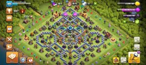 خرید اکانت کلش اف کلنز تانهال 13 لول 185 کد 13324