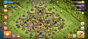 خرید اکانت کلش اف کلنز تانهال 10 لول 72 کد 13330