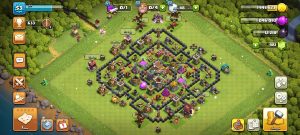 خرید اکانت کلش اف کلنز تانهال 8 لول 53 کد 13340