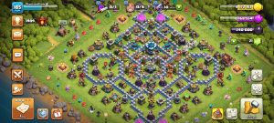 خرید اکانت کلش اف کلنز تانهال 13 لول 185 کد 13349