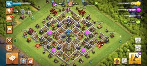 خرید اکانت کلش اف کلنز تانهال 12 لول 107 کد 13391