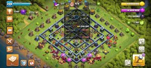 خرید اکانت کلش اف کلنز تانهال 13 لول 208 کد 13436