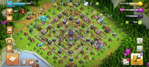 خرید اکانت کلش اف کلنز تانهال 15 لول 133 کد 13612