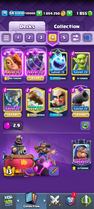 خرید اکانت کلش رویال لول 8 کد 30329