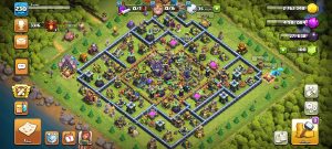 خرید اکانت کلش اف کلنز تانهال 15 لول 230 کد 13735