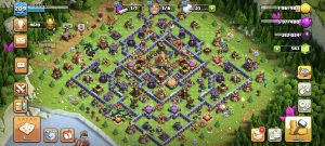 خرید اکانت کلش اف کلنز تانهال 16 لول 209 کد 13775