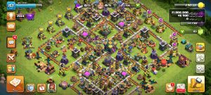 خرید اکانت کلش اف کلنز تانهال 16 لول 119 کد 13885