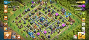 خرید اکانت کلش اف کلنز تانهال 13 لول 197 کد 13970