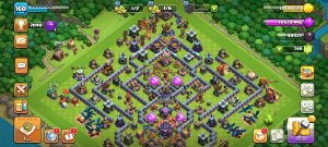خرید اکانت کلش اف کلنز تانهال 15 لول 160 کد 13989