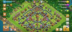 خرید اکانت کلش اف کلنز تانهال 16 لول 161 کد 14002