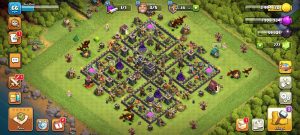 خرید اکانت کلش اف کلنز تانهال 9 لول 66 کد 14105