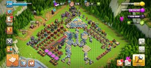 خرید اکانت کلش اف کلنز تانهال 17 لول 230 کد 14030