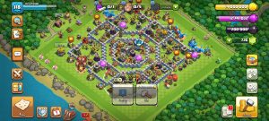 خرید اکانت کلش اف کلنز تانهال 13 لول 118 کد 14052
