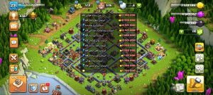 خرید اکانت کلش اف کلنز تانهال 17 لول 231 کد 14011