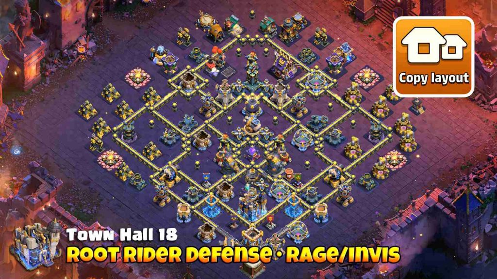 مپ وار تاون هال 18 کلش آف کلنز