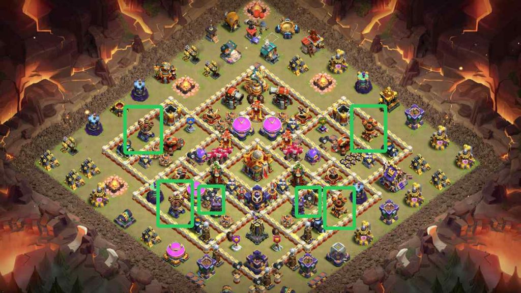 10 تا مپ وار قوی برای تاون هال 16 کلش آف کلنز