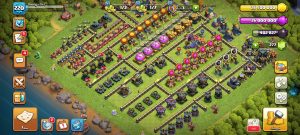 خرید اکانت کلش اف کلنز تانهال 17 لول 220 کد 14143