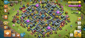 خرید اکانت کلش اف کلنز تانهال 13 لول 152 کد 14155