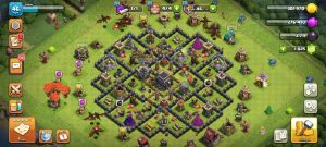 خرید اکانت کلش اف کلنز تانهال 9 لول 46 کد 14240