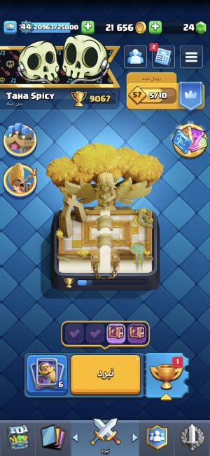 خرید اکانت کلش رویال لول 14 کد 30388