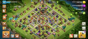 خرید اکانت کلش اف کلنز تانهال 17 لول 165 کد 14323