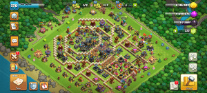 خرید اکانت کلش اف کلنز تانهال 17 لول 220 کد 14289