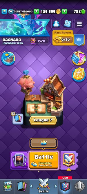 خرید اکانت کلش رویال لول 15 کد 30394