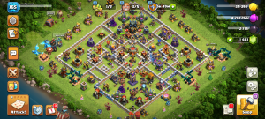 خرید اکانت کلش اف کلنز تانهال 17 لول 165 کد 14257