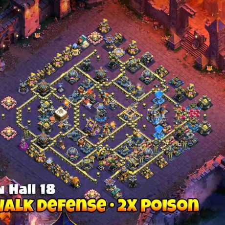 مپ وار تاون هال 18 کلش آف کلنز
