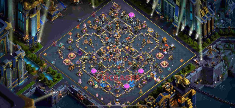 مپ تاون هال 18 کلش برای لیگ رتبه بندی