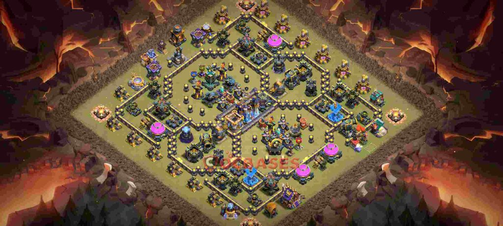 مپ تاون هال 18 کلش برای لیگ رتبه بندی