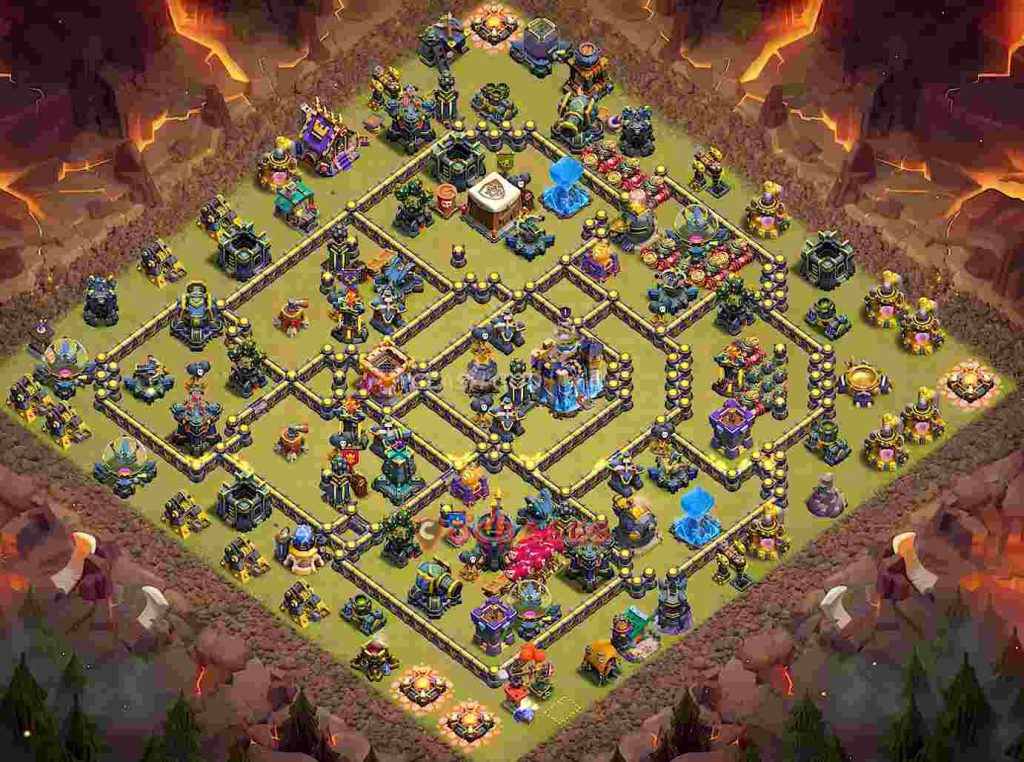 مپ تاون هال 18 کلش برای لیگ رتبه بندی