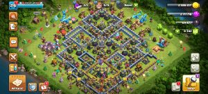 خرید اکانت کلش اف کلنز تانهال 14 لول 218 کد 14393