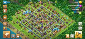 خرید اکانت کلش اف کلنز تانهال 16 لول 180 کد 14419