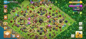 خرید اکانت کلش اف کلنز تانهال 17 لول 208 کد 14371