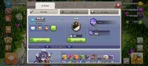 خرید اکانت کلش اف کلنز تانهال 15 لول 78 کد 14387