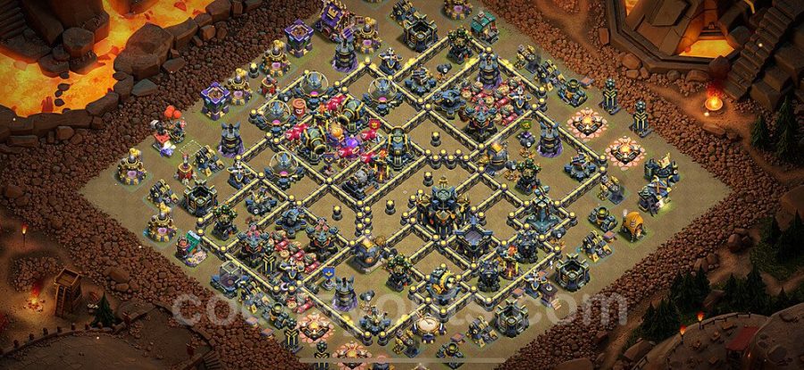 مپ هیبریدی کلش آف کلنز تاون هال 17