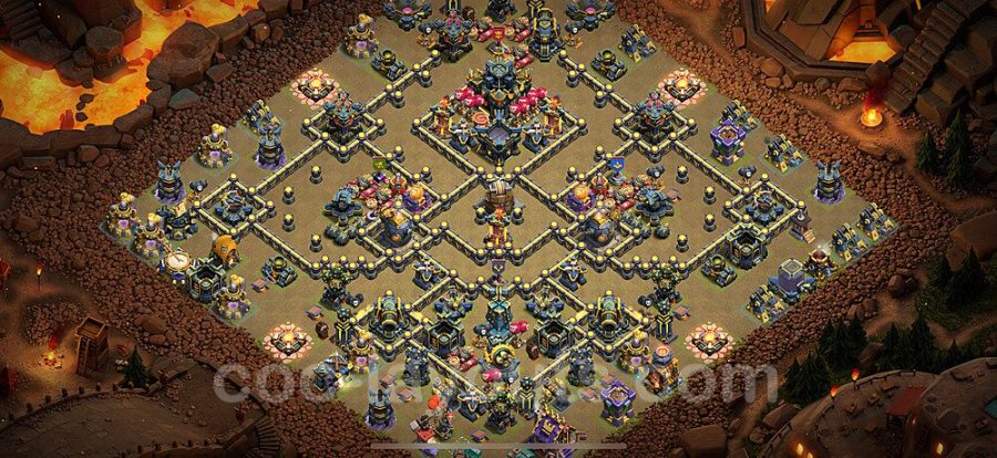 مپ هیبریدی کلش تاون هال 17