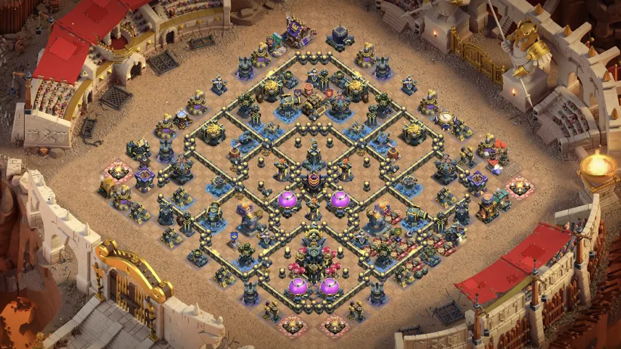 مپ تاون هال 17 کلش آف کلنز